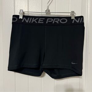 Nike Pro Women's Black Dri Fit Athletic Shorts Large